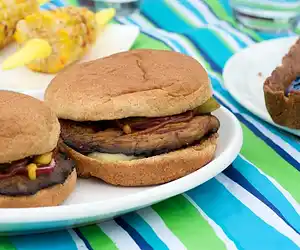 4th of July Grilled Portobello Burgers