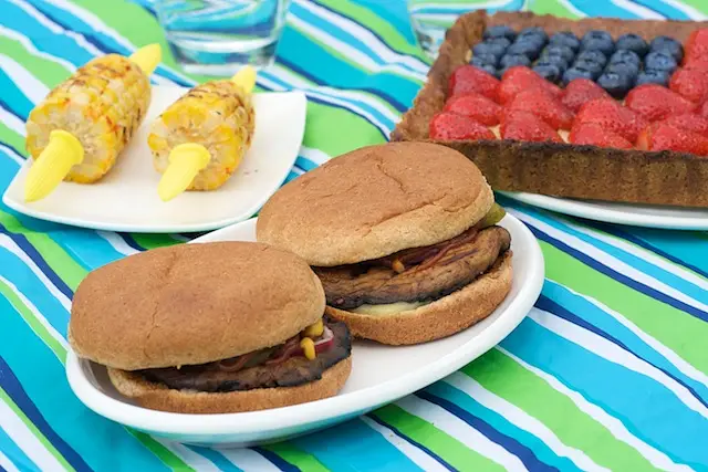 4th of July Grilled Portobello Burgers