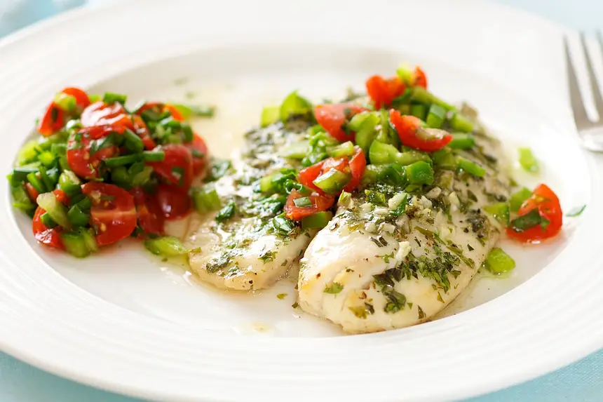 White Wine & Cilantro Braised Fish