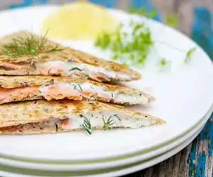 Smoked Salmon Quesadillas