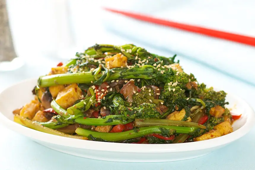 Rapini & Tofu Stir Fry