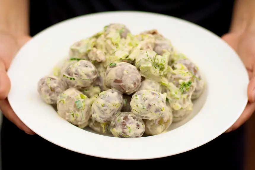 New Potato Salad with Dried Tomatoes