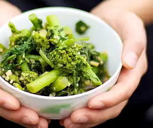 Garlicky - Soy Rapini (Broccoli Rabe)