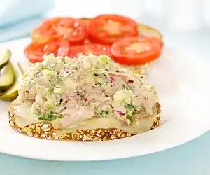 Delicious Tuna Melt Sandwiches with Swiss Cheese & Apple