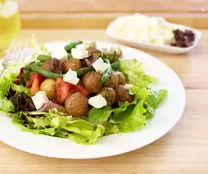 Roasted New Potato Salad with Basil Vinaigrette