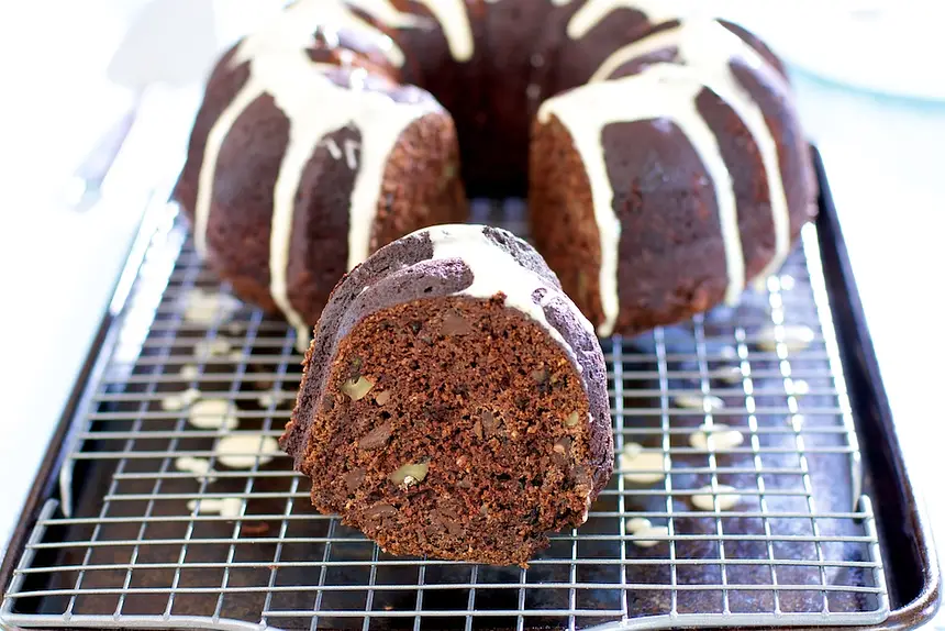 Chocolate Zucchini Rum Cake