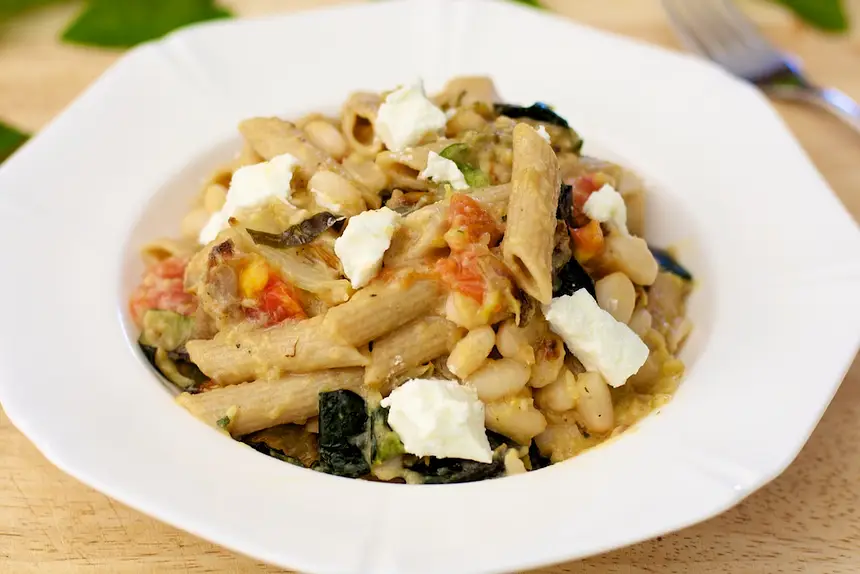 Fennel, Zucchini & White Bean Pasta