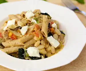 Fennel, Zucchini & White Bean Pasta