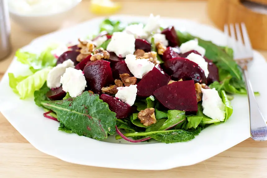 Roasted Beets & Goat Cheese Salad