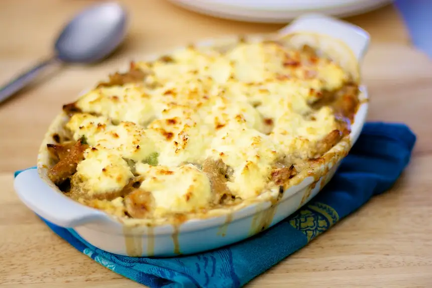 Ricotta Chicken, Noodle & Broccoli Casserole