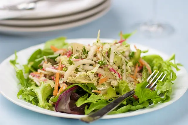 Mixed Vegetable Salad with Maple, Soy Sauce & Mustard Vinaigrette