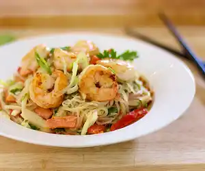 Thai Pasta & Seafood Salad