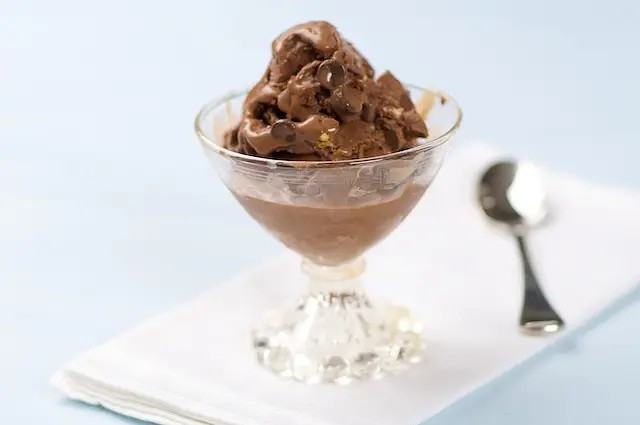Chocolate Chip & Walnut Chocolate Ice Cream-Low Fat