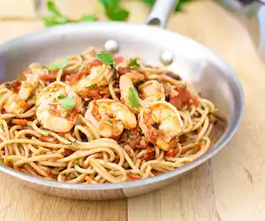 Saucy Shrimp & Pasta