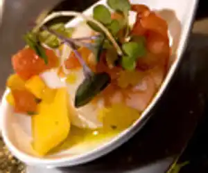 Shrimp Cocktail with Fresh Avocado & Mango Salsa