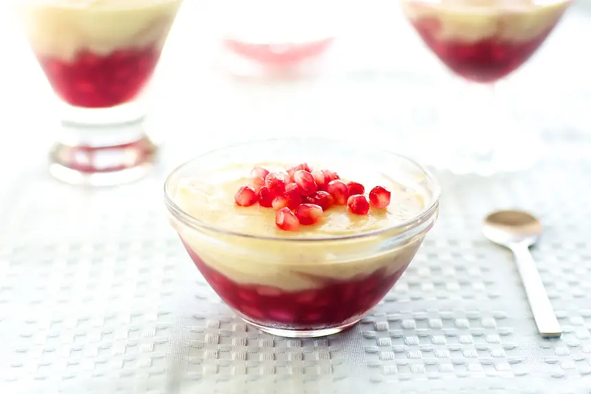 Vanilla Bean & Pomegranate Parfaits