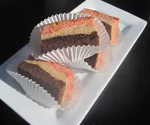 Neapolitan Gooey Cake Bars
