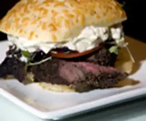 Peppercorn Beef Tenderloin with Gorgonzola & Chive Mousse