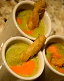 Puree of Asparagus Soup with Parmesan Twist