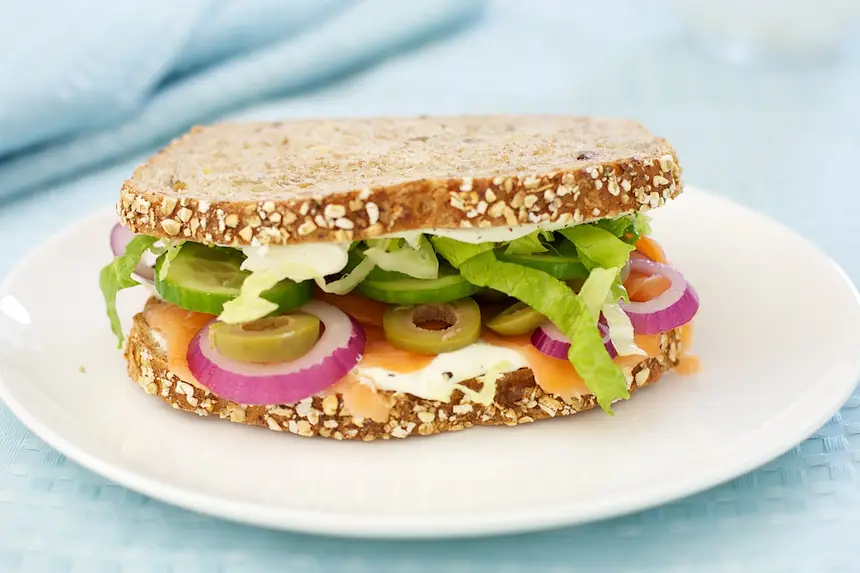 Smoked Salmon Hero Sandwich