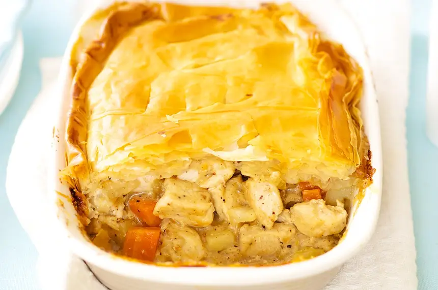 Phyllo Chicken Pot Pie
