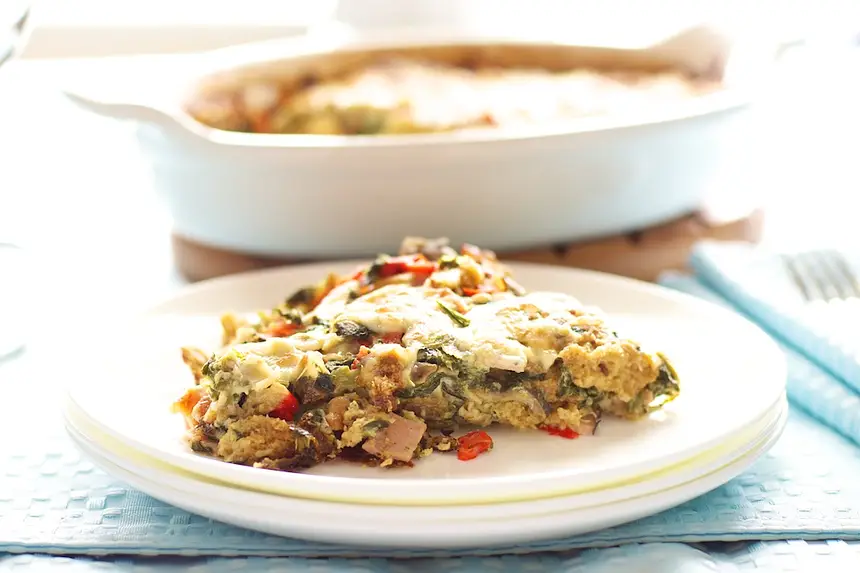 Mother's Day Ham & Cheese Breakfast Casserole