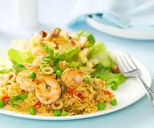 Shrimp & Yellow Rice