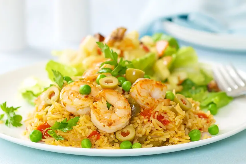 Shrimp & Yellow Rice