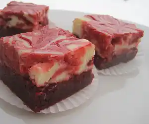 Red Velvet Cheesecake Swirl Brownies