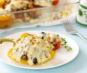 Smoked Corn Stuffed Pepper