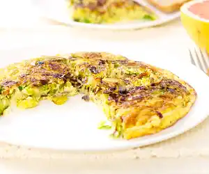 Brussels Sprouts & Mushroom Frittata