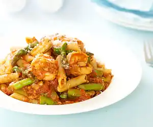 Shrimp, Asparagus, & Penne Pasta
