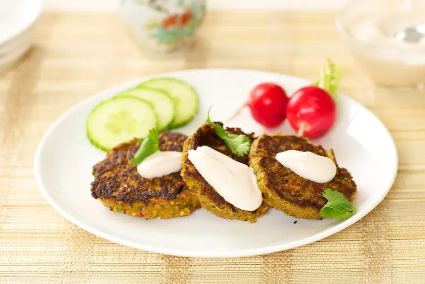 Edamame Veggie Burger