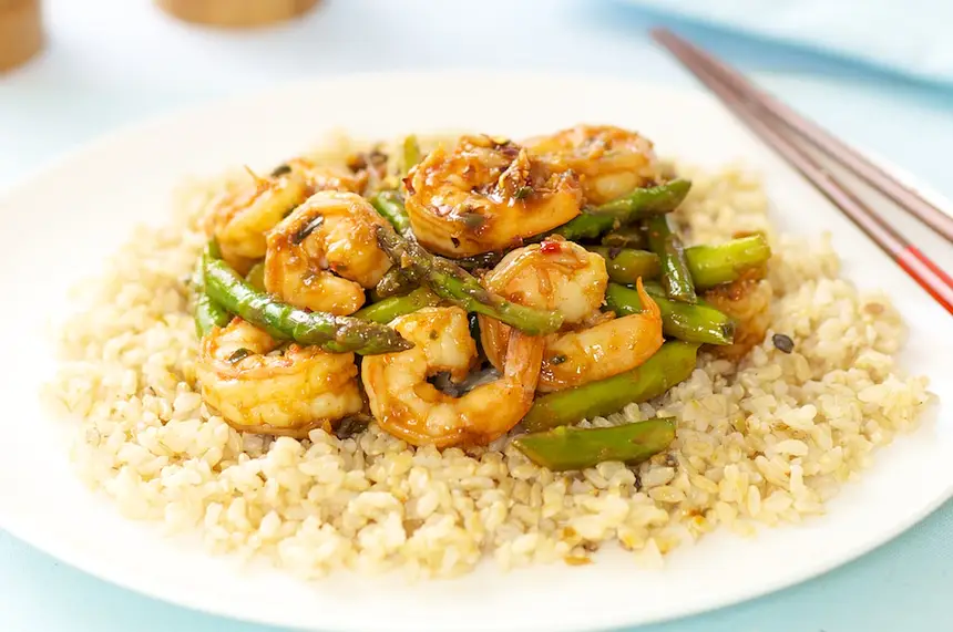 Asparagus Shrimp Stir Fry