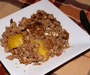 Almond-Peach Crumble