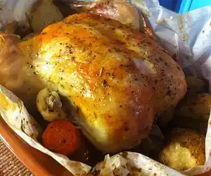 Roasted Chicken with 44 Cloves of Garlic (Clay-Pot)