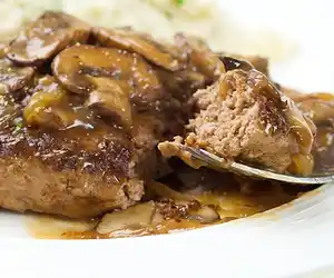Classic Salisbury Steaks with Onion Mushroom Gravy