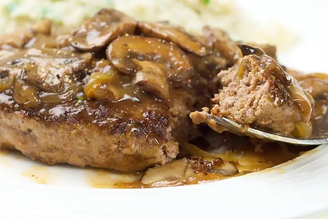 Classic Salisbury Steaks with Onion Mushroom Gravy