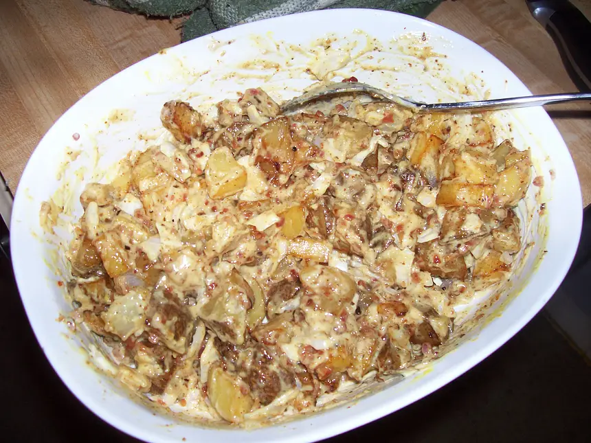 Fried Potato & Bacon Salad