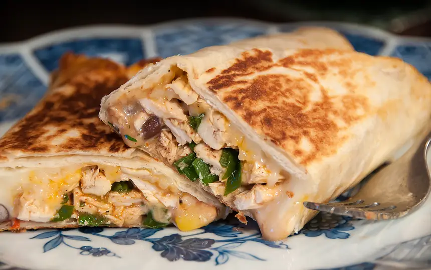 Cheesy Chicken Burritos