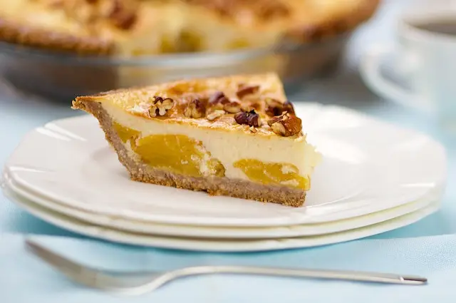 Custard Peach Pie