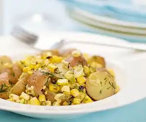 Dilled Potato & Grilled Corn Salad