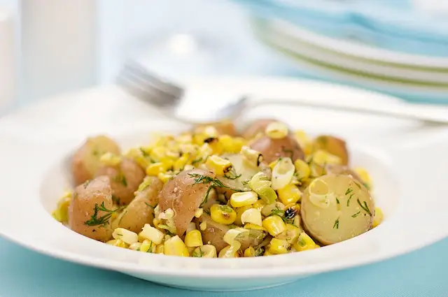 Dilled Potato & Grilled Corn Salad