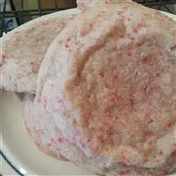 Chewy Strawberry Sugar Cookies
