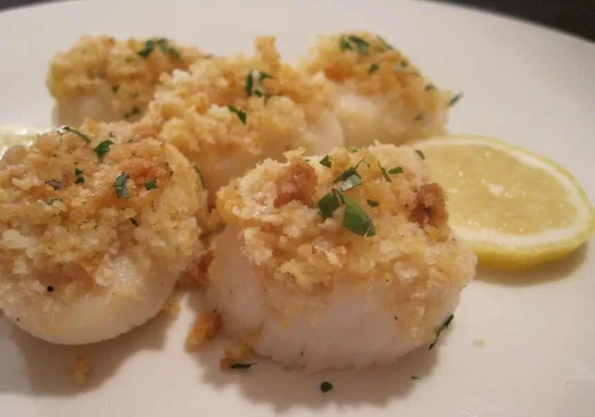 Baked Sea Scallops
