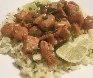 Sweet Chili Lime Chicken with Cilantro Couscous