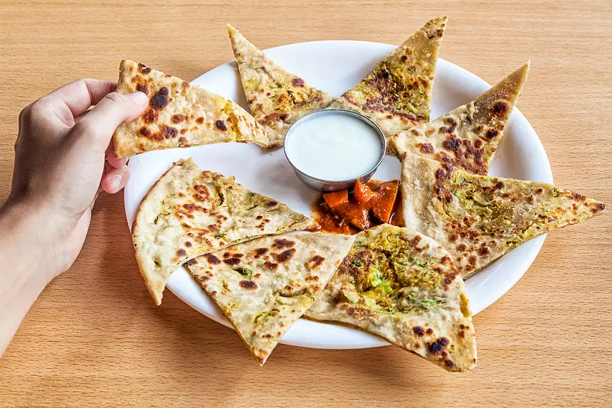 Aloo Mathar Paratha  (Sides)