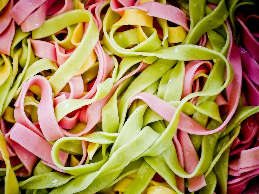 Veggie Flavored Pasta - No Egg