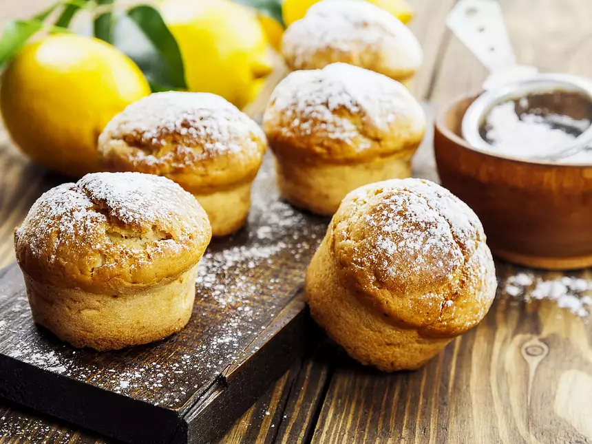 Fresh Lemon & Ginger Muffins