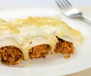 Chicken Enchildas with Cheese